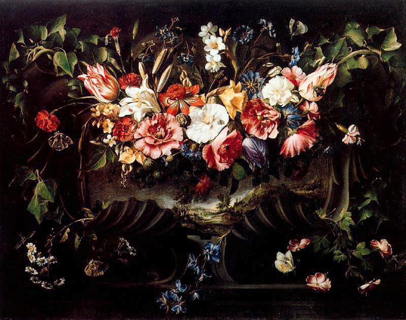 vase and landscape